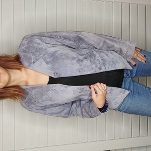 Brandon Thomas Y2K Genuine  Suede Leather Vintage Shacket / Blazer Size Small